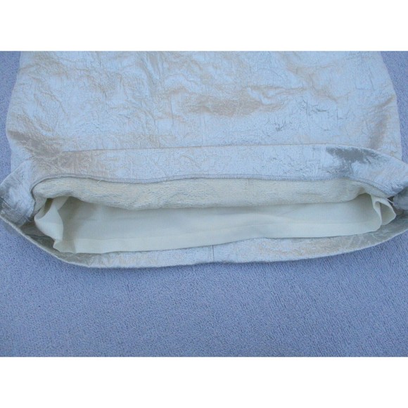 Vera Wang Lavender Label Dress Size 4 Silver w/Pockets & Ruffles Cocktail Party - Picture 6 of 15